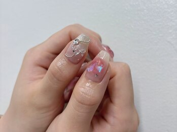 インザピンクリリー(in the pink LILY)/ワンホンネイル/チークネイル