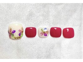 シェルフラワーネイル♪