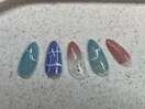赤羽ネイル/夏ネイル