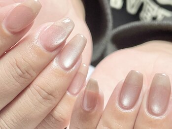 リヤン ネイル(lien nail)の写真/シンプルなのに、周りと差がつく！【ニュアンスワンカラー￥6600→￥5500】マグネット/フラッシュ/ミラー
