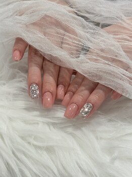 アース 新瑞橋店(HAIR & MAKE EARTH)/ワンカラー＋1本アート