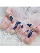 ベティネイル アイラッシュ(Betty Nail)/ネイビーネイル　スカルプ