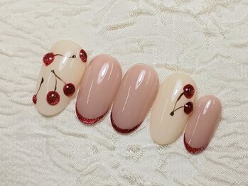 さくらんぼネイル