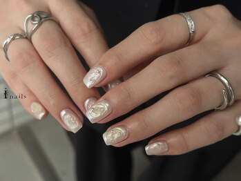 アイネイルズ 吉祥寺店(I nails)/うるうる上品パールネイル