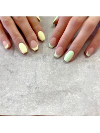 ネオンカラーニュアンスネイル