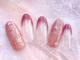 桜ミラーネイル