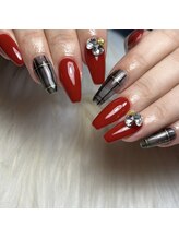 ハーティー(Hearty)/チェックネイル