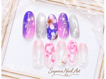 津田沼ネイルサロン サパラ(sapara)/プラチナ定額☆¥6,899 100種☆
