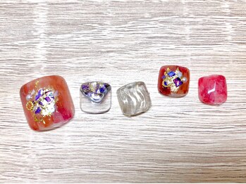 ネイルサロンアンドスクール ミュー(Nail Salon & school mieux)/《FOOTの季節♪》ニュアンス