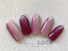 ネイルアトリエルカ(nail atelier LUCA)/W-312 パープル縦グラデーション