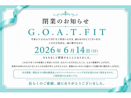 ゴートフィット(G.O.A.T.FIT)の写真