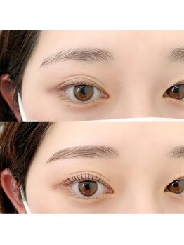 ホワイトアイ 茶屋町(WHITE EYE)の写真/カールが選べるパリジェンヌ!?なりたい印象に合わせてナチュラル可愛い目元に♪/大阪/梅田/まつ毛パーマ