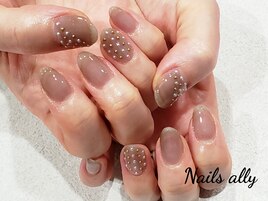 ドット×ルブタン×シアーカラー