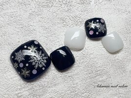 雪の結晶Footネイル
