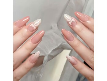 ヘブン ネイル 鶯谷(HEAVEN Nail)/ピンクリボンネイル