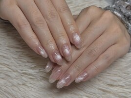 透け感ツヤマグネットネイル