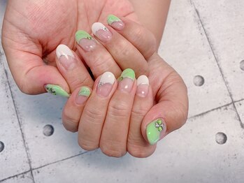 ネイル ビューティーマジック 葛西本店/斜めフレンチネイル