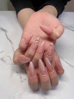 トータルサロン福屋 熊本中央店/スカルプキラキラネイル