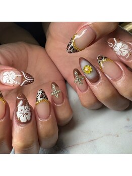 モレリア 心斎橋店(morelia)/ハイビスカスネイル