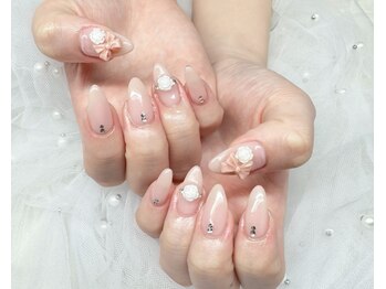 プトゥプトゥ(ptu ptu)/ちゅるんベージュ×バラ