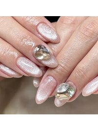 シンプルマグネットネイル☆