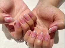 カナウ 銀座店(Kanau)/チークネイル×オーロラフレンチ