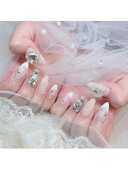 ベティネイル アイラッシュ(Betty Nail)/ホワイトフレンチ ジェル