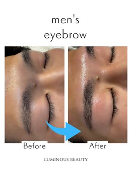 ルミナスビューティー(LUMINOUS BEAUTY)の写真/ナチュラルな魅力を引き出す表情筋・生え癖に合わせたアイブロウ施術で自分史上最高の似合わせ眉毛へ♪