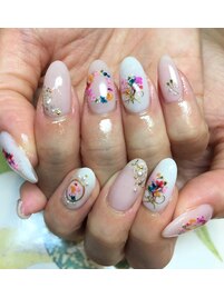 ～ドライフラワーネイル～