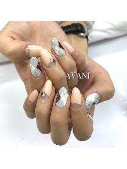 アヴァニ(AVANI)/ご要望ネイル~アーガイル~