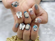 ネイルサロン トゥービー 御徒町上野(To Be)/ストーン付け放題コース8990円