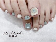 エーネイルサロン プラーカ本店(A-Nail Salon)/ミントグリーン大理石