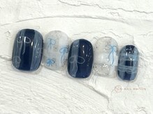ネイルメゾン 池袋店(NAIL MAISON)/インクチェックリボン￥10550