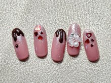 ルナウーナ 谷塚店(LUNAUNA)/バレンタインネイル8250円