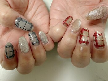 クレール(Clair)/チェックネイル