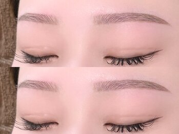 エミルアイラッシュ 八戸店(emile EYELASH)の写真/理想の美眉で垢抜けを叶える！骨格に合わせたデザインで、あなただけの魅力を引き出す眉毛スタイリング◎