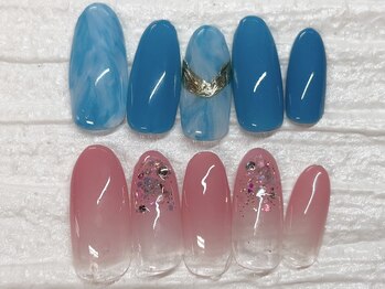 キャンアイドレッシー 博多店(Can I Dressy)の写真/リーズナブルにオシャレを♪ワンカラー￥3500/カラグラ￥3500/フレンチラメライン込￥4000♪写真は￥4000☆