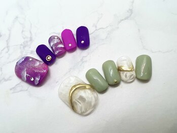 タネモト(Tanemoto)/4.5月フットネイル¥7700