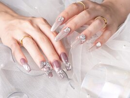 中国×蝶々ネイル