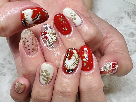 2025年冬】振袖のネイルデザイン集｜人気順｜2ページ目  