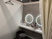 ハーレ(HA-RE)の雰囲気（施術後のパウダールーム2名様分完備。ごゆっくりどうぞ）