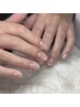 【ハンドNail】お仕事でネイルがNGな方に！自爪風クリアネイル　¥5,500