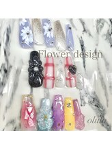 オルル(olulu)/様々なタイプのフラワーネイル♪