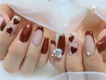 ネイルサロンアンドスクール バニラ(nailsalon&school VANILLA)/バレンタインネイル