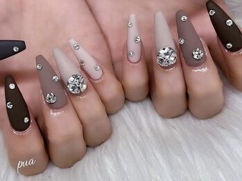 プア(Pua)の写真/長さだしOK◇爪が薄くて伸ばせない、爪の形が気になる等でお悩みの方に◎スカルプで指先をスラっと魅せる♪