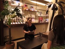 Relaxation Nagaseの雰囲気(施術前にしっかりとお話を伺います。)