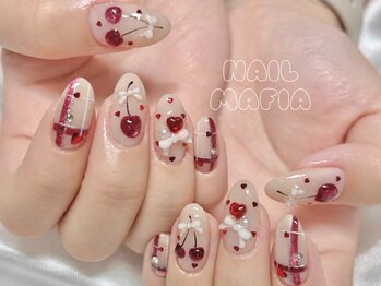 ネイルマフィア 新宿(NAIL MAFIA)の写真/《韓国・ワンホン・ちゅるん系からガーリー可愛い系まで》愛されネイルもお任せください♪