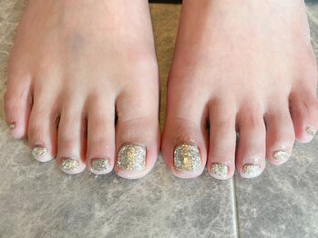 テラス(TERRACE)/キラキラフットネイル