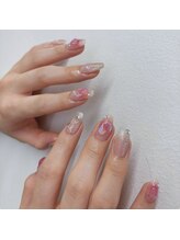 インザピンクリリー(in the pink LILY)/ワンホンネイル/チークネイル