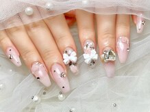 プティ アイビューティ 北浜店(peTiT eyebeauty)/持ち込み　韓国ネイル　リボン